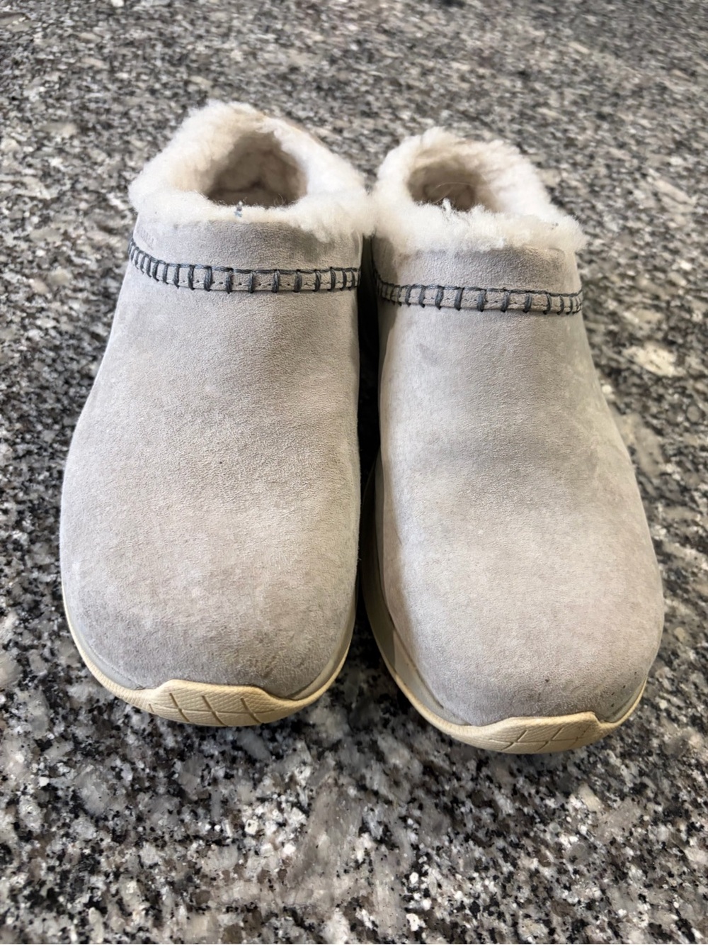 Merrell Plush Shearling-Lined Interior in Light Gray